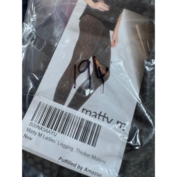 NWT Matty M Women’s High-Rise Leggings - Olive Green Snakeskin Pattern - Small - Picture 9 of 10